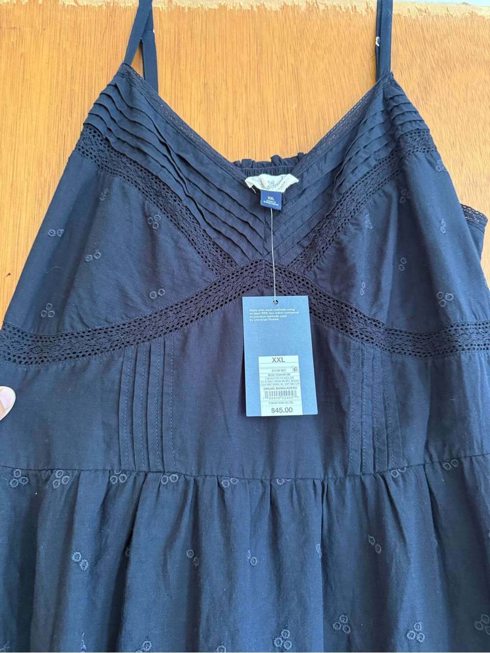 Universal Thread Navy Eyelet Tiered Maxi Skirt - Picture 2 of 4